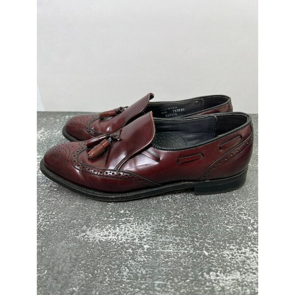 Dexter Loafers Men 8.5M Tassel Brown Leather Dress Comfort Shoes Made in USA Y2K main image 4